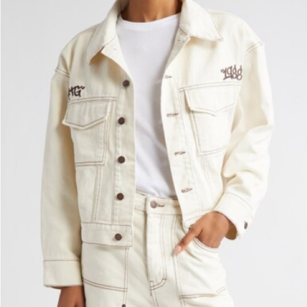 Honor The Gift Denim Carpenter Jacket in Bone Size 2XL NWT